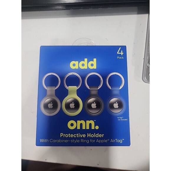 ONN Other - Apple Airtag Protective Holder With Carabiner Ring ONN Brand 4 Pack Multicolor